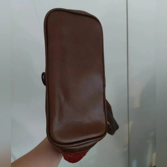 Turkish Wool Kilim Carpe backpack-bag Bohemian Tapestry Leather Straps Indiecore - Picture 9 of 11